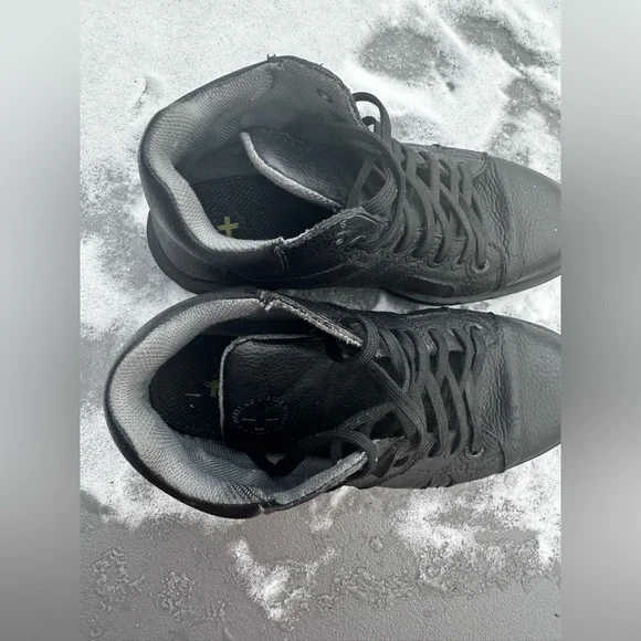 Dr. Martens Harris Black Leather Sneakers Size 10 - Picture 15 of 16